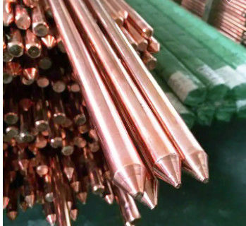 C10100 c11000 c12000 c12200 8-16mm Earth Copper Rod هدايت پذیری بالا برقی